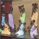 Polyresin african ladies